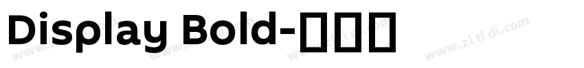 Display Bold字体转换 Display Bold字体转换